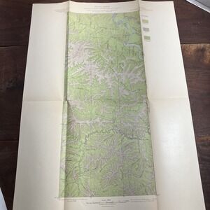 Vintage 1898 USGS Alaska Fortymile Topographic Map Timber Survey Eagle City USA